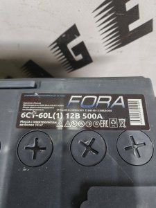 Fora 500a 60ah прямая полярность