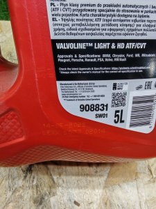 Valvoline Light & Heavy Duty ATF / CVT 5л