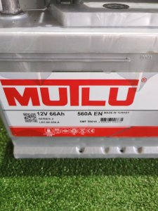 MUTLU SFB M3 66 Ah 560 A обратная полярность