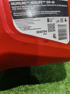 Valvoline MAXLIFE 5W-40 4л
