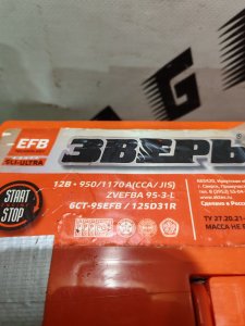 Зверь ASIA 95 Ah