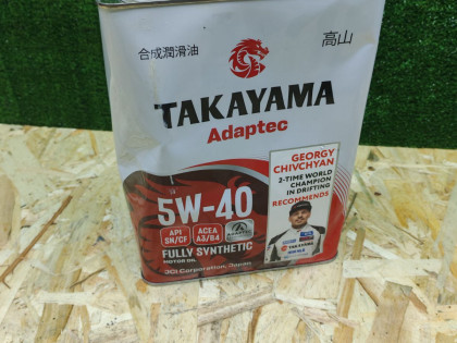 TAKAYAMA Adaptec Fully Synthetic API: SN/CF ACEA: A3/B4 5W-40