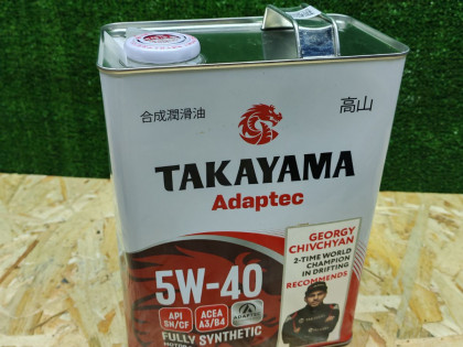 TAKAYAMA Adaptec Fully Synthetic API: SN/CF ACEA: A3/B4 5W-40