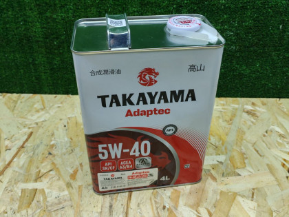 TAKAYAMA Adaptec Fully Synthetic API: SN/CF ACEA: A3/B4 5W-40